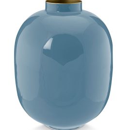 Pip Studio vaso decorativo Vaso in metallo blu 32cm