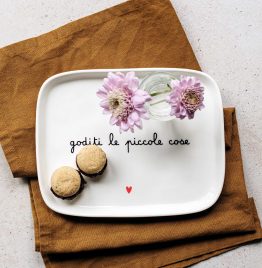 PIATTO RETTANGOLARE GODITI LE PICCOLE COSE