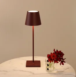 POLDINA LAMPADA DA TAVOLO-BORDEAUX
