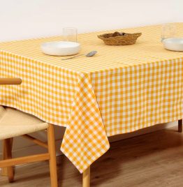 TOVAGLIA A QUADRI X 12 GIALLA