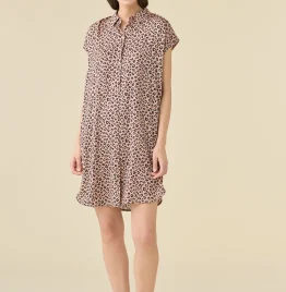 Abito camicia donna estivo in viscosa animalier - Noidinotte